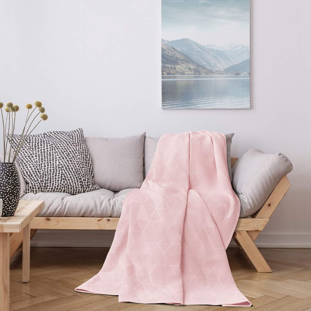 VEROSSA Плед жаккард чайная роза 150/190 ЖАК26 751265