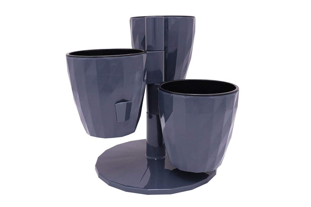 Кашпо  RUBY  Трио  Антрацит  КШ-5443