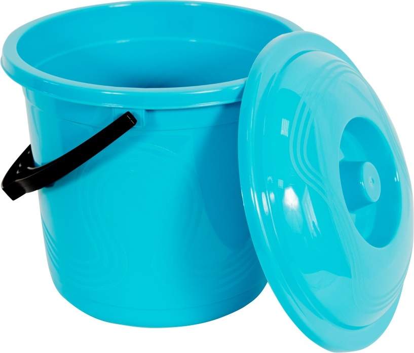 Ведро 12л  Волна   с крышк. микс 311/198/181213