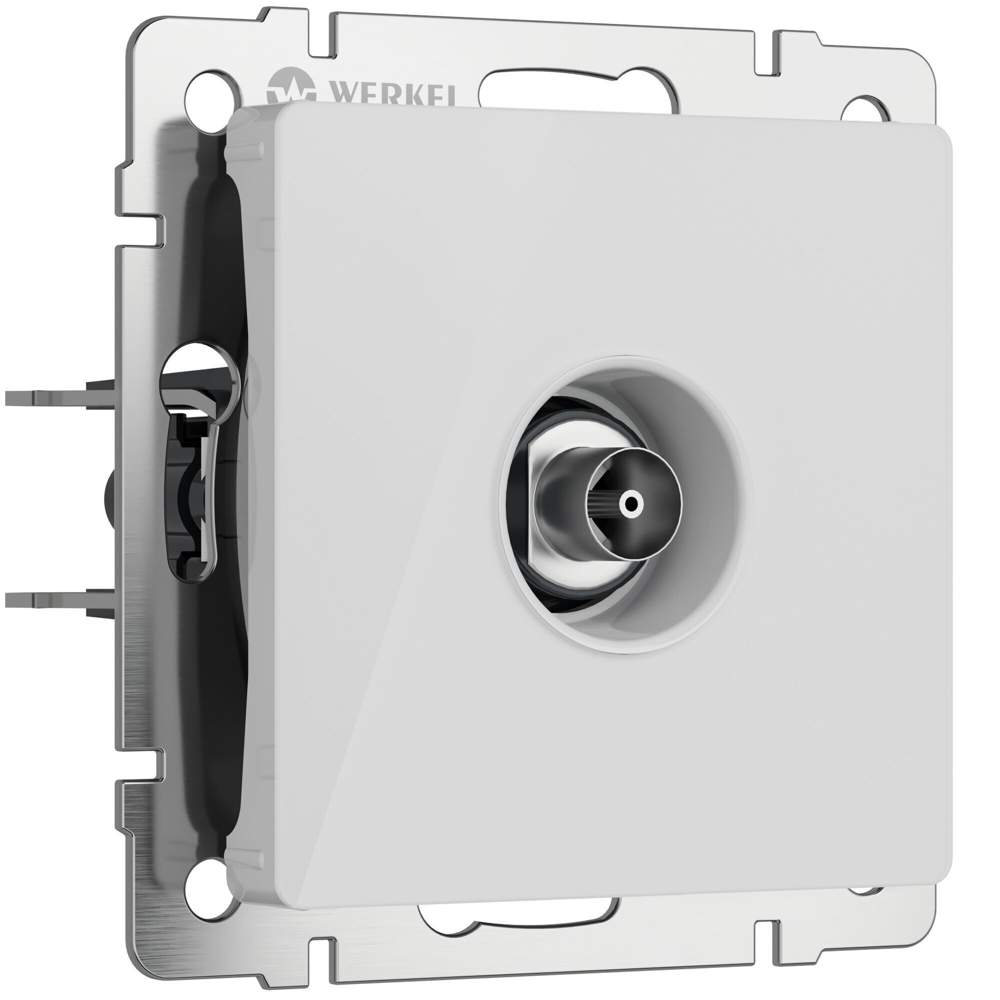 Розетка  Werkel  (белый акрил)  -  W1183041 ТВ-розетка оконечная