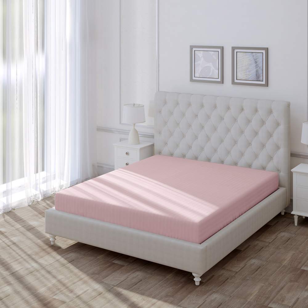 ВОЛШЕБНАЯ НОЧЬ страйп-дизайн Silver Rose Простыня на резинке 140/200см рис.8709/5 782097