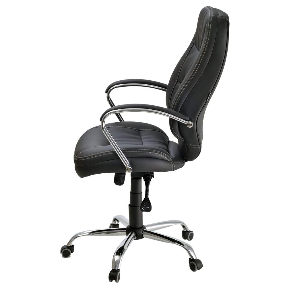 Кресло Марго (Кожа иск., Прадо, 501 (черный) , МТГ, кр.Альфа(700)СН, СН-7,  (Мах 100 кг)