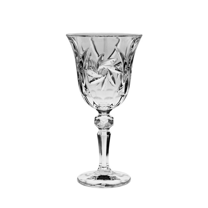 CRYSTAL BOHEMIA Набор Pinwheel бокалы д/вина 220мл 6шт 12517/0/26080/220 БПХ958