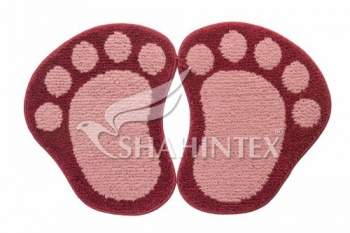 Коврик д/в SHAHINTEX Microfiber  Лапки (разделенные)  50х80  в ассорт.