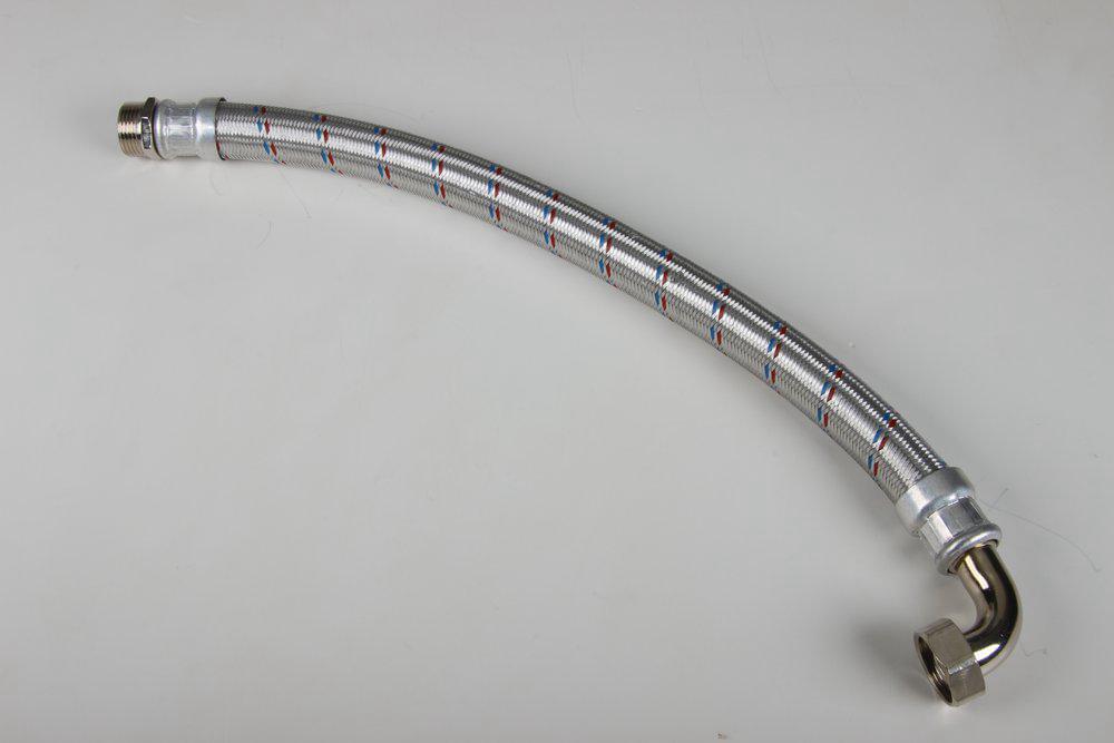 Гибкая подводка  1" 60см  угол