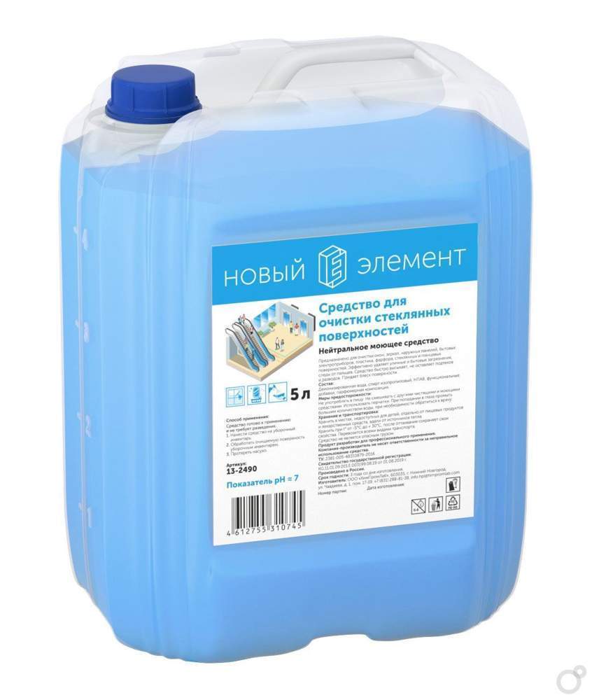 Средство для очистки стеклянных поверх. Новый элемент 5л. 13-2490