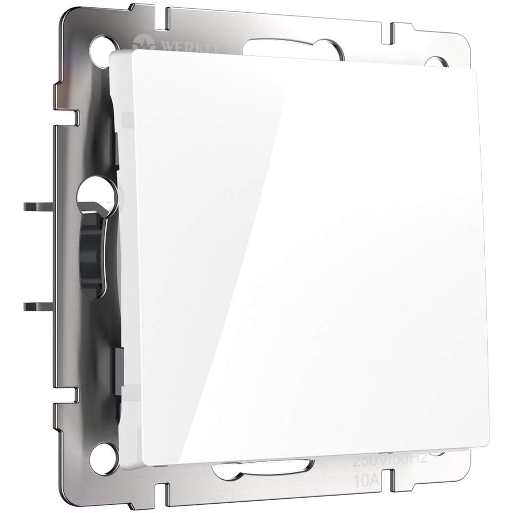 Выкл.  Frame 1-кл. перекрестный белый  WL01-SW-1G-С  -  W1113001