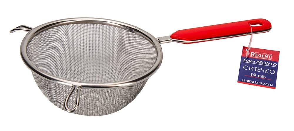 REGENT INOX Linea Pronto Сито 93-PRO-02-14 14см ручка пластик.прутковая 