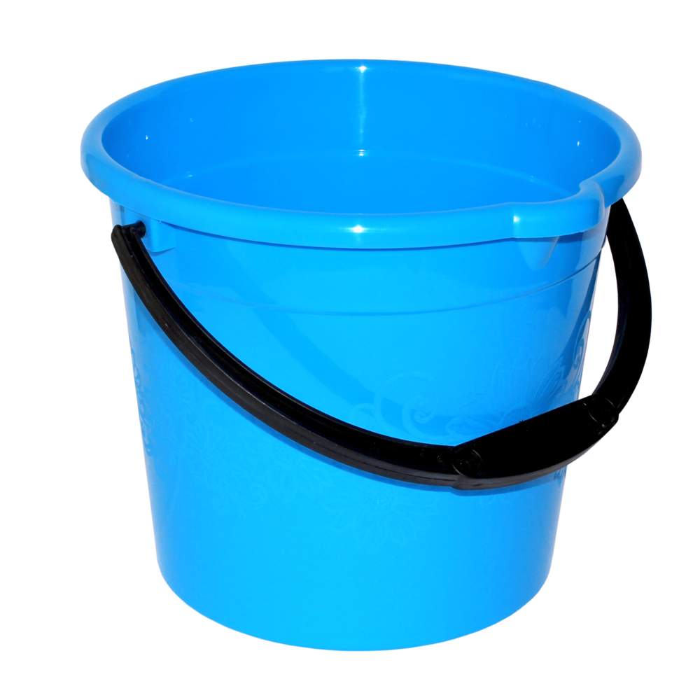 Ведро 10л  мерн.делен, с носик, синий  305-0116/287286