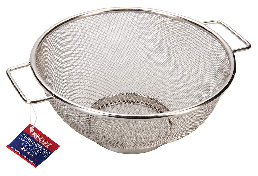 REGENT INOX Linea Pronto Сито-дуршлаг 93-PRO-10-23 с ручками 23см
