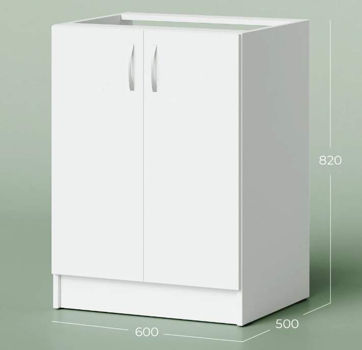 Стол под мойку  600  б/м Белый