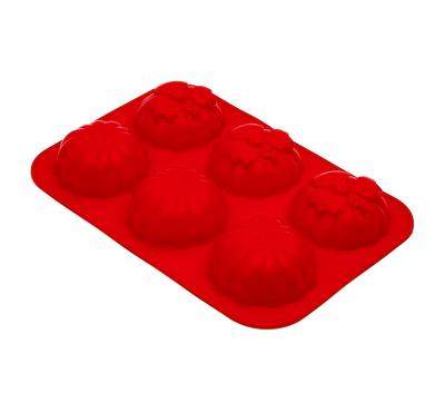 КАТУНЬ Форма КТ-S-313 д/выпечки кексов №5 Ассорти 6 ячеек силикон 30х20,5х3,5см