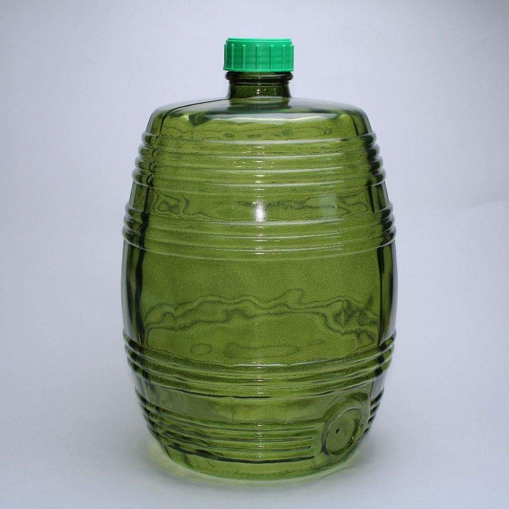 Бутыль-бочонок Твист 10л зеленый