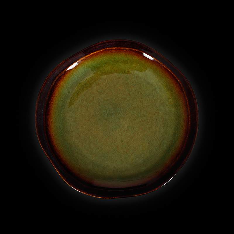 CORONE Verde синий/зеленый Тарелка фк0705 мелкая 210мм (4/24)