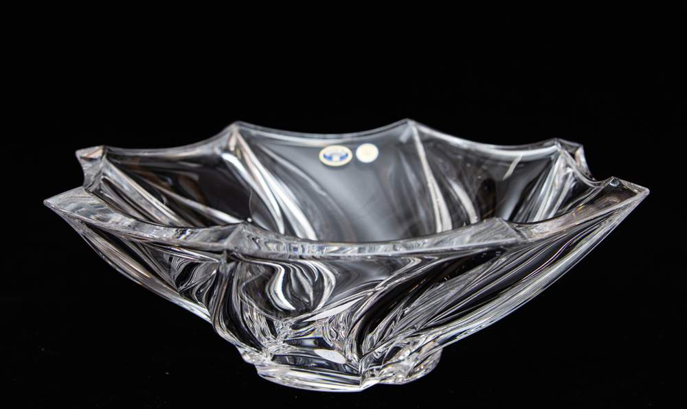 CRYSTAL BOHEMIA Салатник Bromelias 33см 65818/0/65955/330 БПХ808