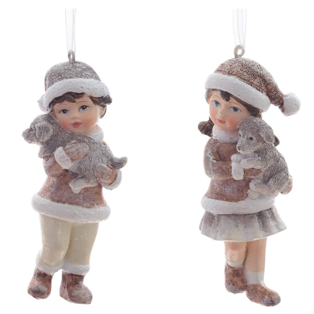 REMECO COLLECTION Украшение 811188 подвесное Дети 4,5х4х10см 2 вида (полимер)