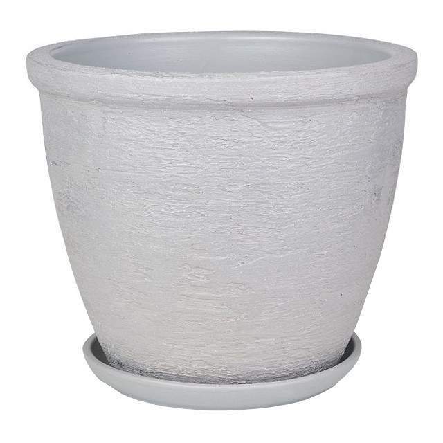 Горшок  Высокий овал шнур Лофт серый №7 (D32) 18л СД337