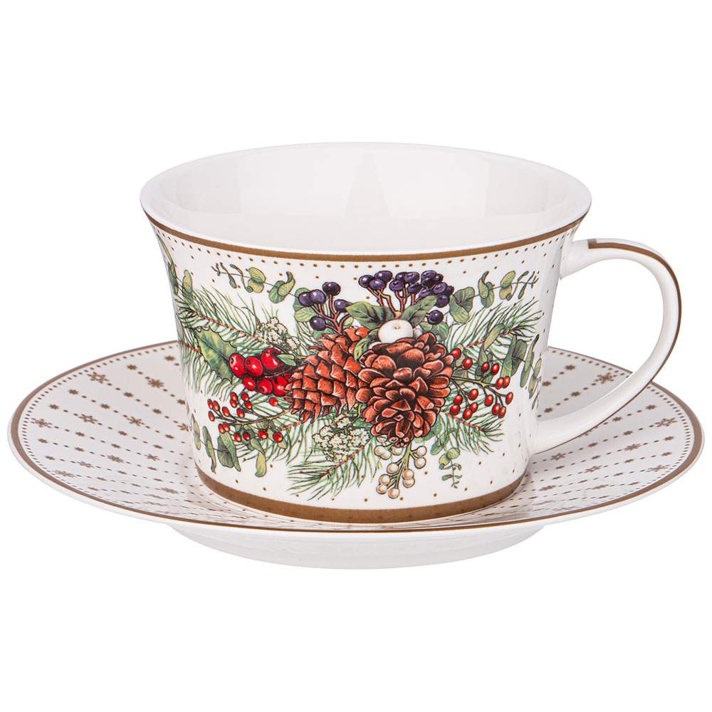 LEFARD Celebration Набор чайный 760-769 на 1 перс/2пр 250мл белый борт 