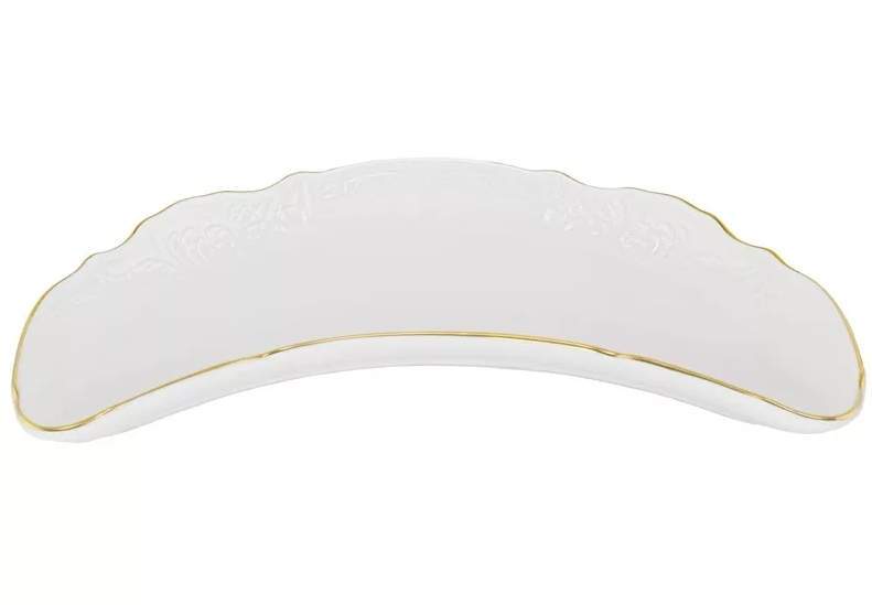 LENARDI Maria Gold Блюдо 226-026 полукруглое 22см  