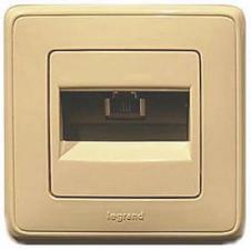 Розетка комп. CARIVA 1мод. RJ45 6E сл.к. Leg773741