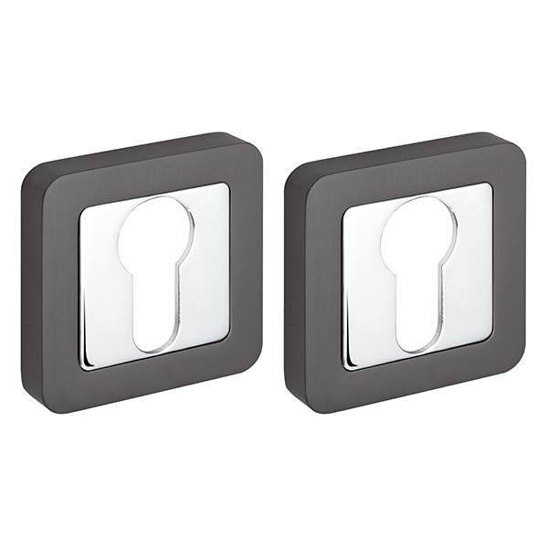 Накладка под цилиндр ET XM GR/CR-23 графит/хром