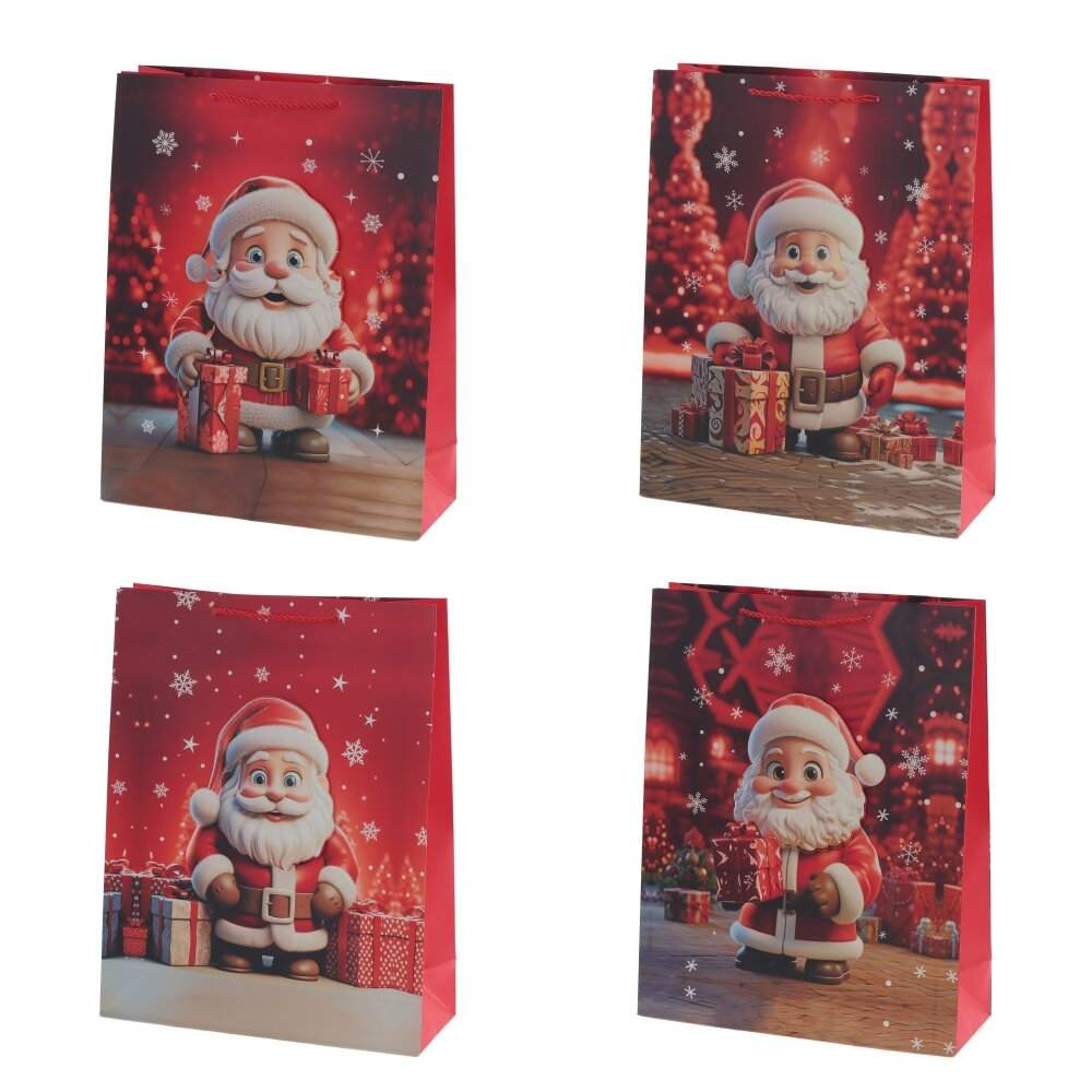 REMECO COLLECTION Пакет подарочный НГ 815505 31х12х40см 4в