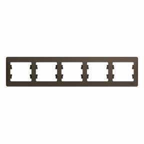 Рамка SE Glossa  Шоколад 5-м  горизонт. GSL000805