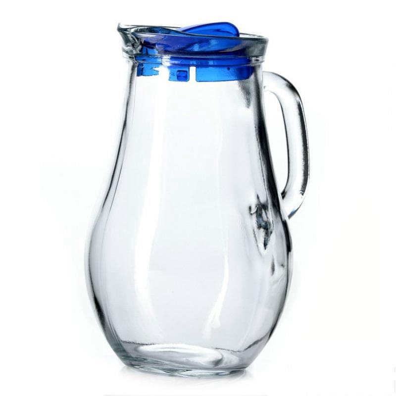 PASABAHCE Кувшин 80119BL Bistro 1850мл с голубой крышкой (6)