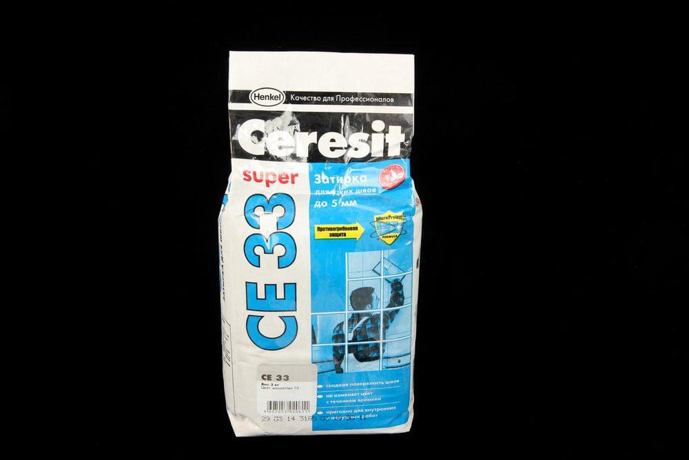 Затирка Ceresit CE33 S №10 манхеттен  2-5мм (2кг) 865588