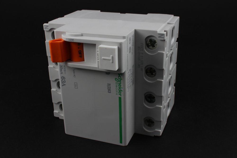 УЗО 4п 63А  30mA  11466 / 84006