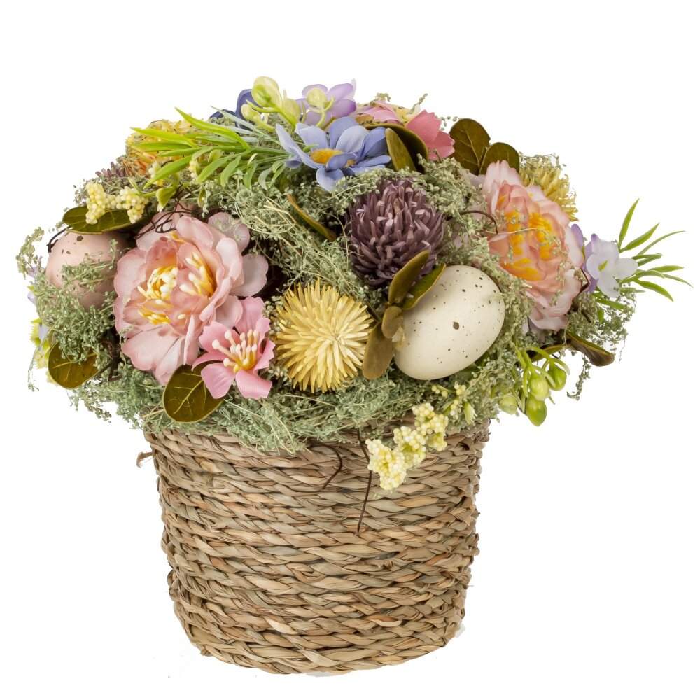REMECO COLLECTION Композиция цветочная 815089 Пасхальная 17х17х17см
