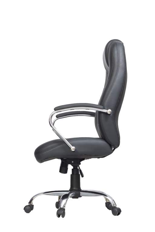 Кресло Кольт (черный) иск.кожа ECO №16Н кр. Альфа (700)СН, СН-7 ролик ст.