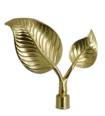 Наконечник DIY  16мм Золото глян Березовый лист 16.01.01.100