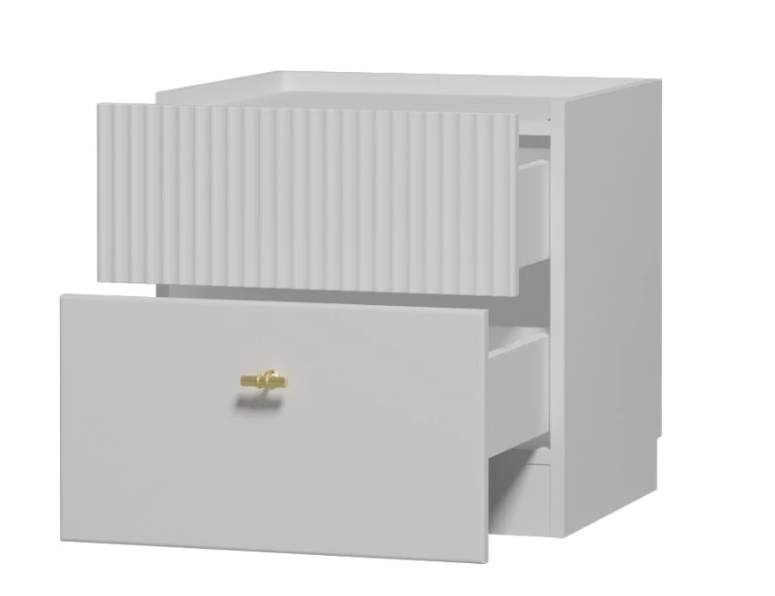 ТЕФИЯ тумба прикроватная МДФ матов. Меренга