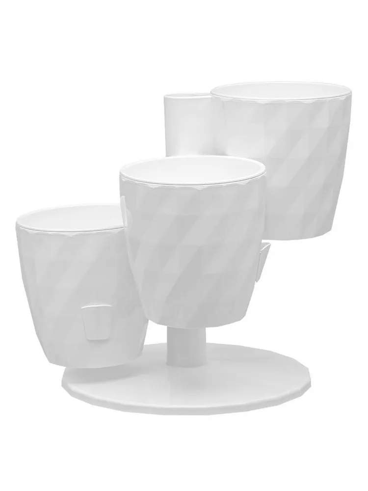 Кашпо  RUBY  Трио  Белый  КШ-5436