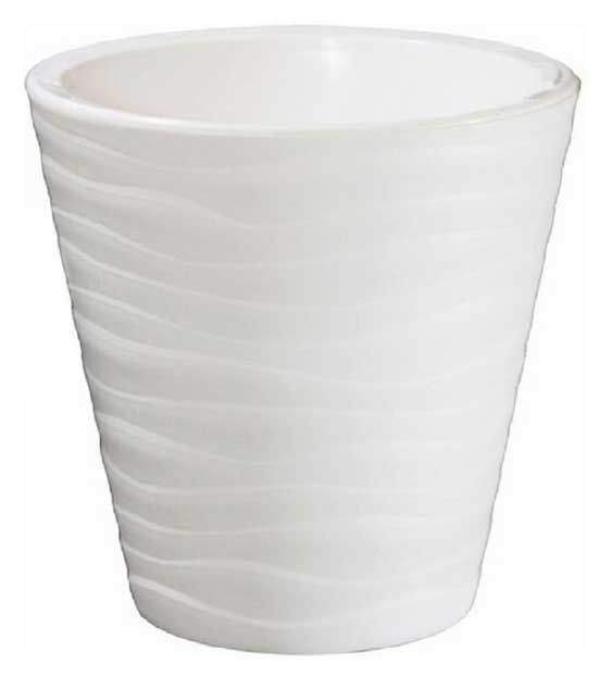 Горшок  Валенсия со вставкой 2,8л белый Д1309