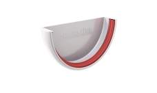 Заглушка желоба универсальная ПВХ Grand Line белый (RAL 9003)