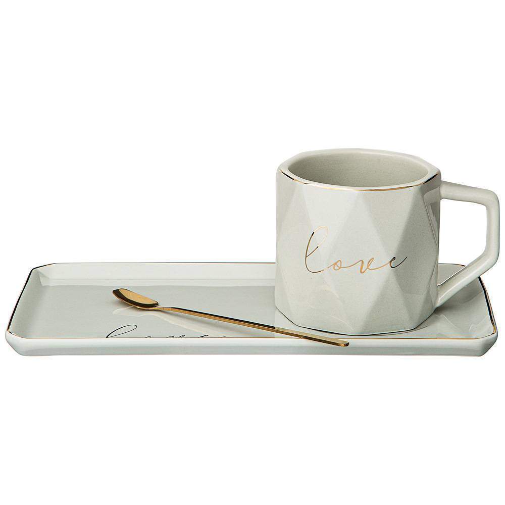 LEFARD Набор чайный 90-1059 3пр/1перс 260мл Break Time серый