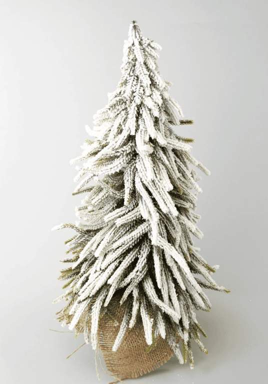 DECOLINE Ёлочка заснеженная в кашпо 52х25х25см ST15-T055A