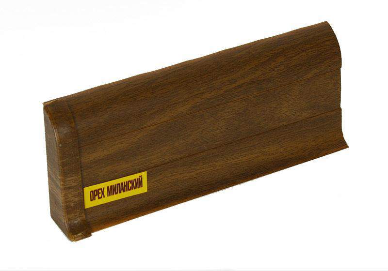 292 Плинтус н/п Идеал Комфорт, Орех миланский, 55мм/2,5м