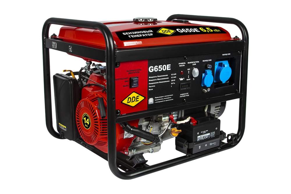 Электростанция  DDE G650E бенз. эл.старт. 6.,/6.5кВт 917-439