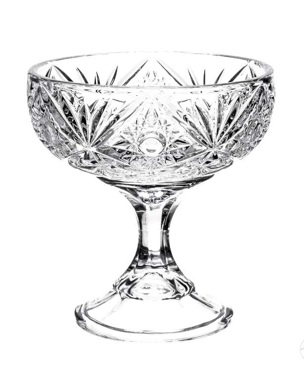 CRYSTALITE BOHEMIA Ваза Miranda 15см д/конфет на ножке стекло 25431
