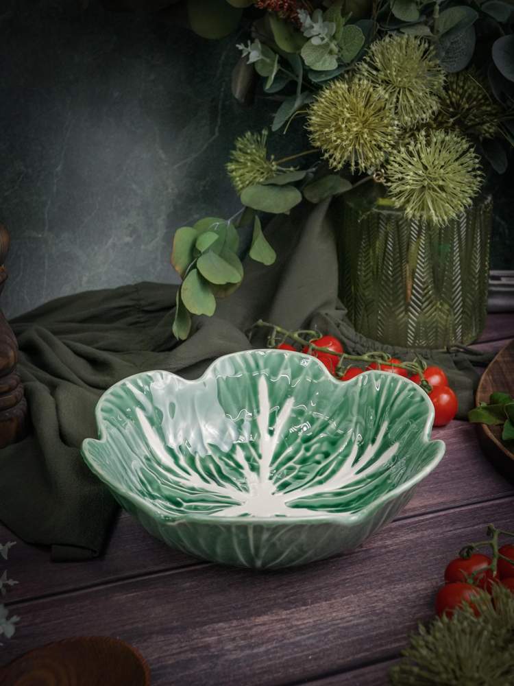 CASA DI FORTUNA Cabbage Салатник 1000мл 22,5х7см керамика CDF CB04