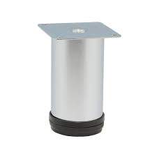 Опора мебельная  N0030-100 регулируемая 50*100 матовый хром