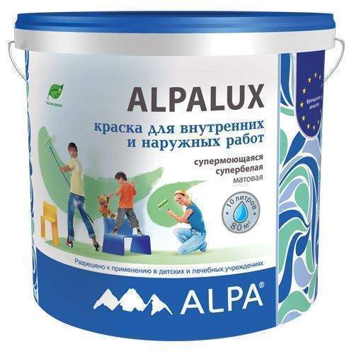 Краска Альпалюкс водно-дисперс. 5л DIY