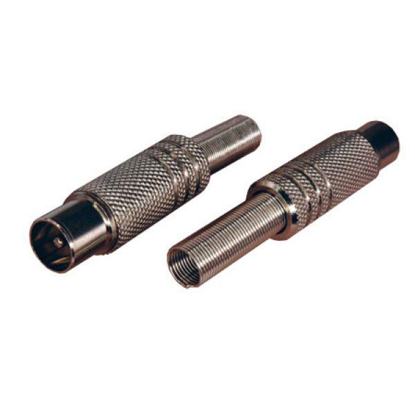 Разъем штекер TV никель с пружин. Rexant 05-2011-01  284992