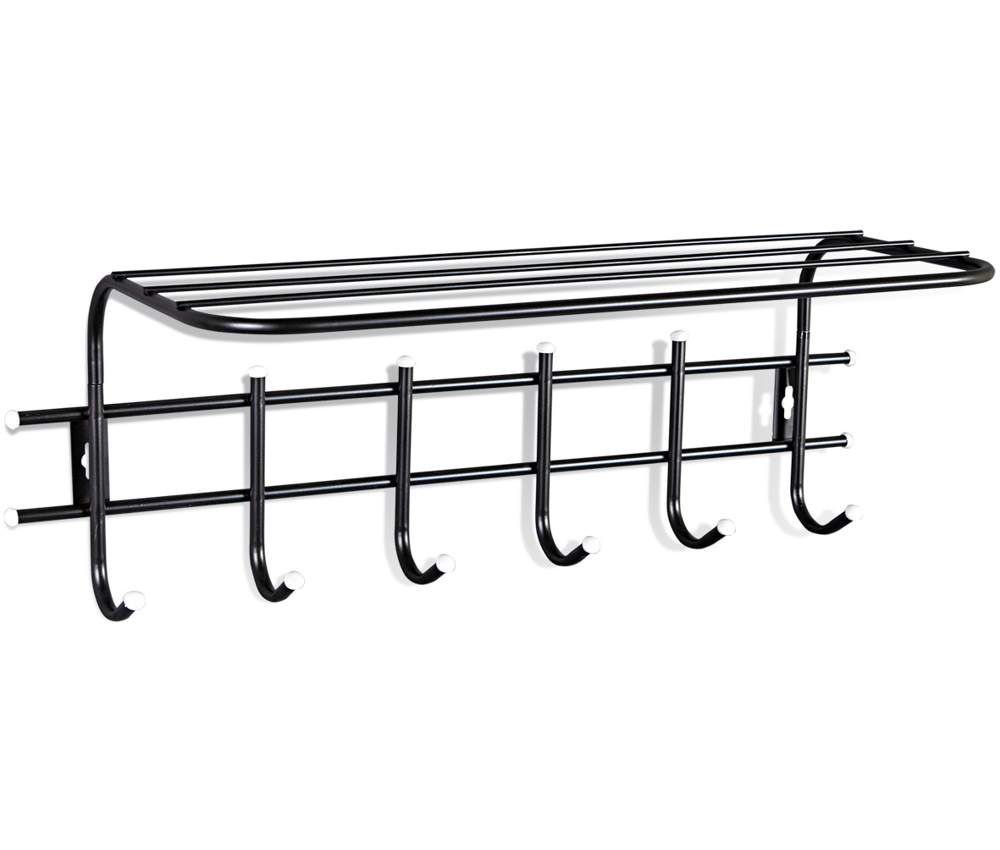 Вешалка Sheffilton  Стандарт 1/6 В2-63 черный/белый  металл/пласт.