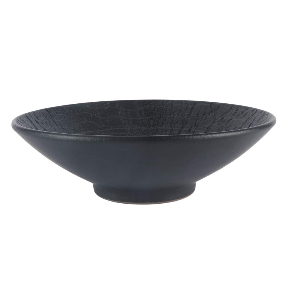 P.L. Proff Cuisine Black Raw Wood Салатник 81229876 600мл d-22,5см h-5,4см (3)