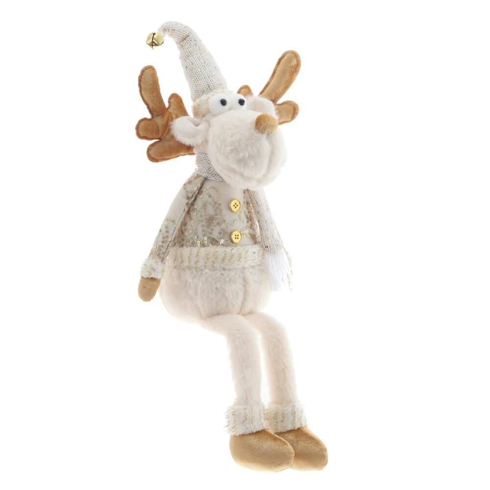 REMECO COLLECTION Игрушка набивная 821876 Олень крем/золото 22х13х19/60см 