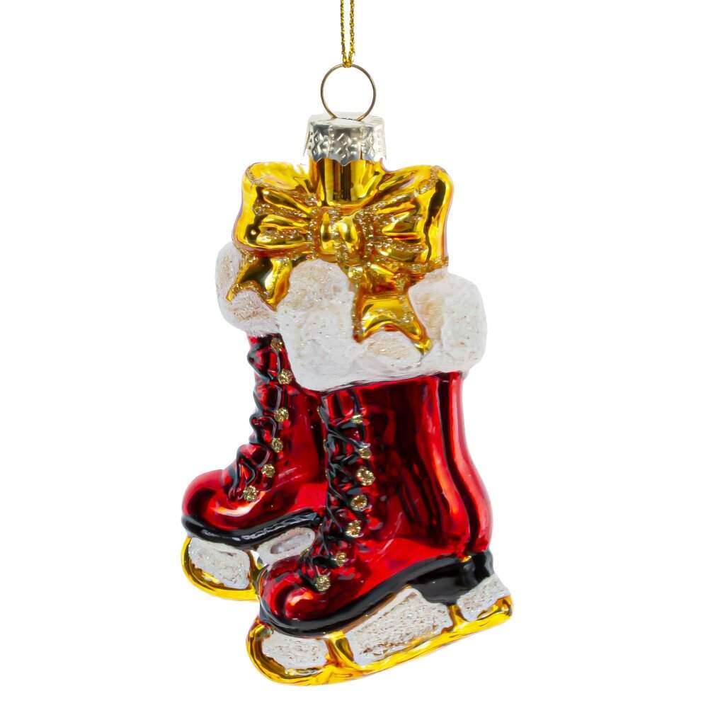 REMECO COLLECTION Игрушка елочная 812302 Коньки 7,5х3,5х11см (стекло)  